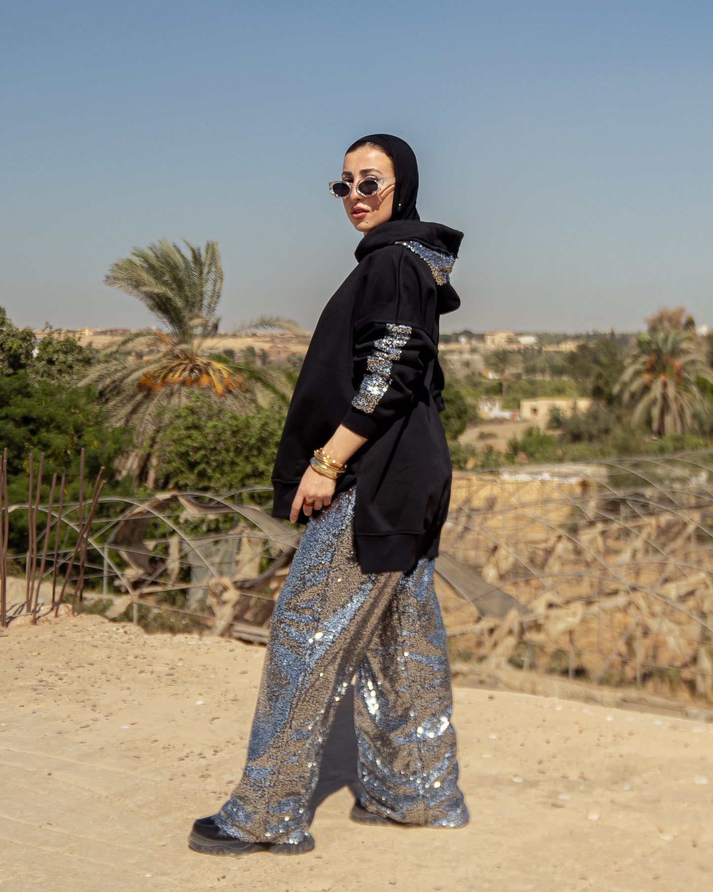 Silver Sequins Set