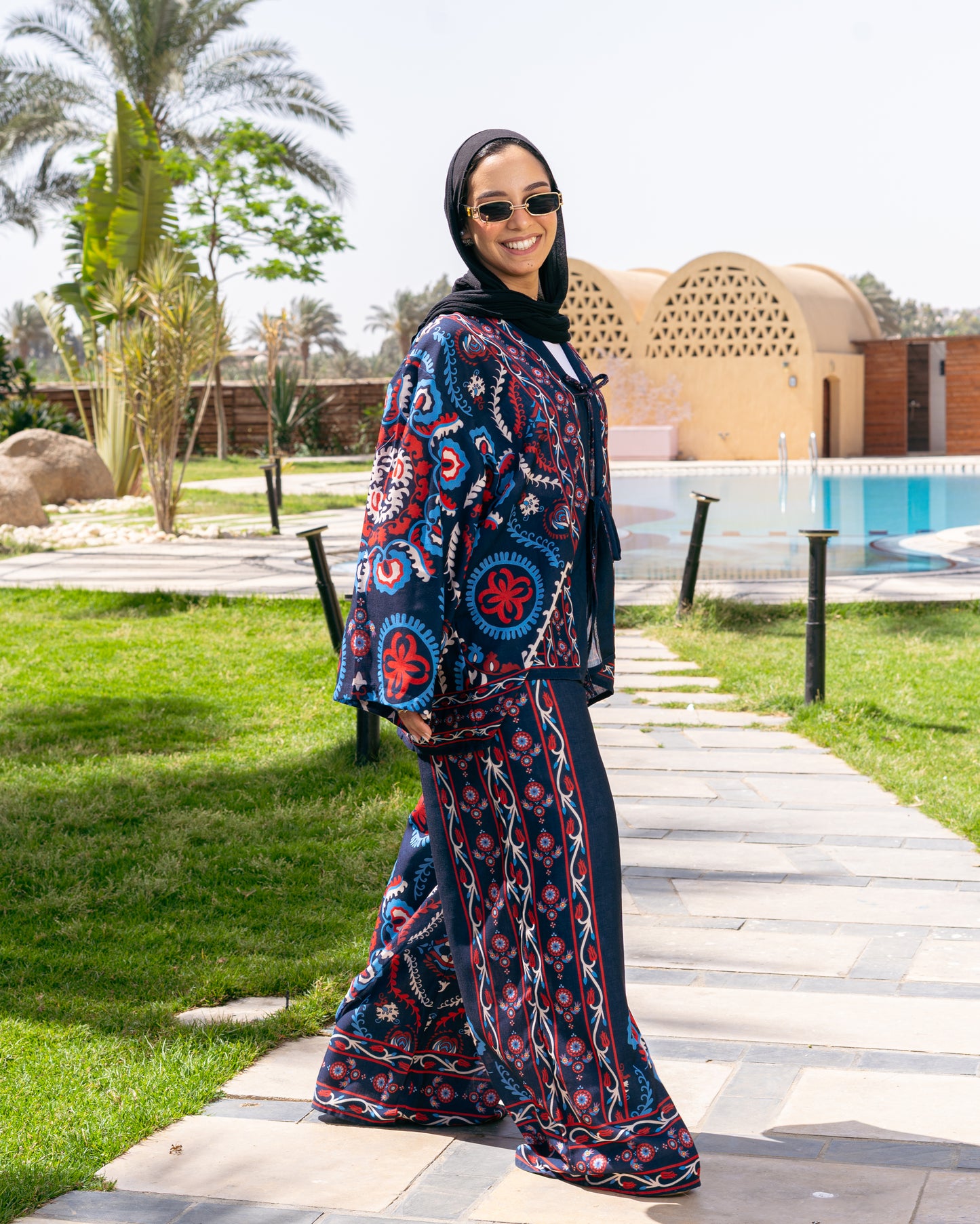 Suzani Set in Navy