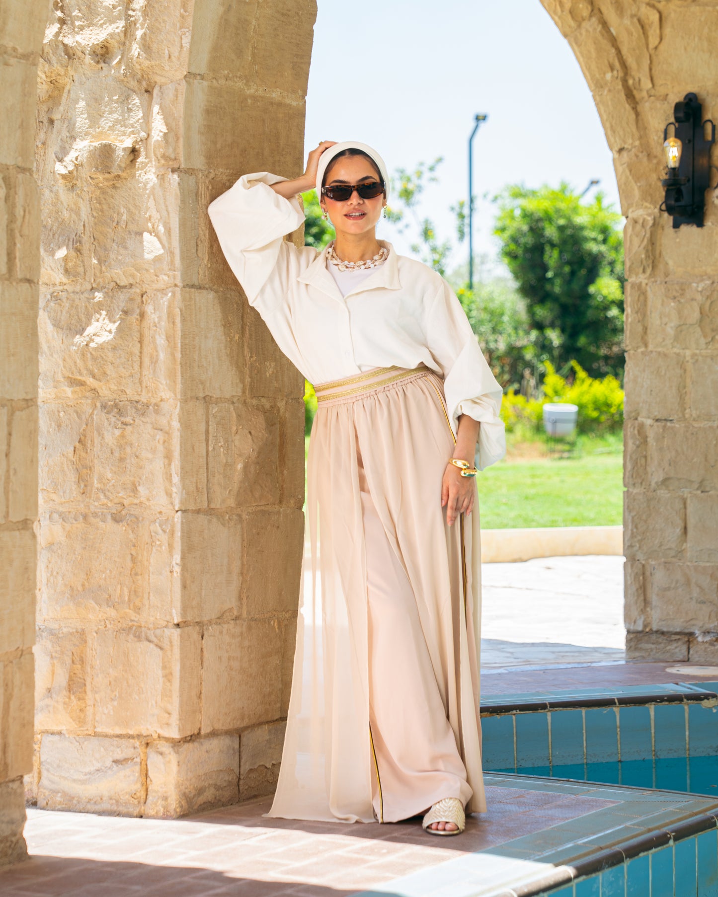 Sea Breeze Pants In Beige
