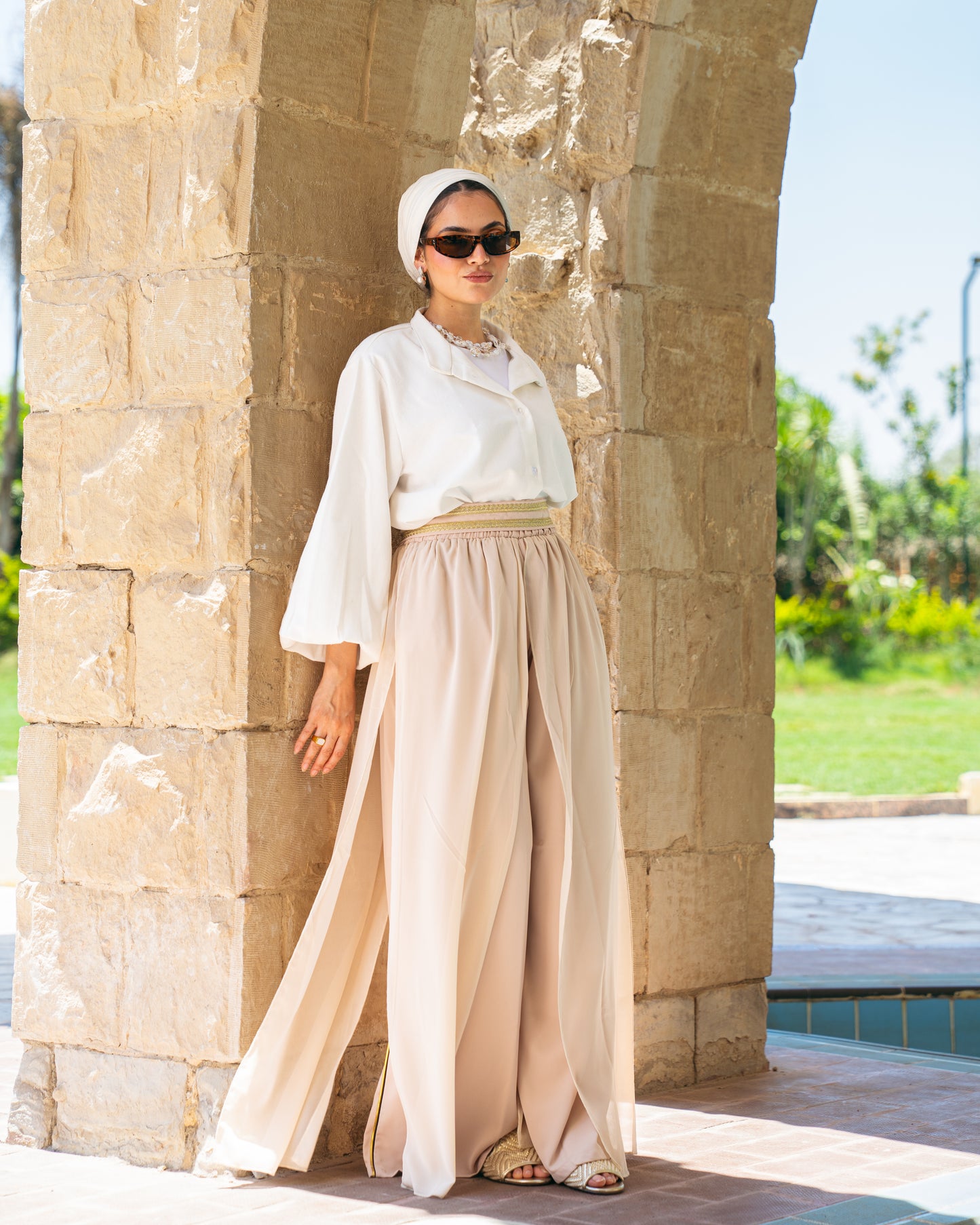 Sea Breeze Pants In Beige