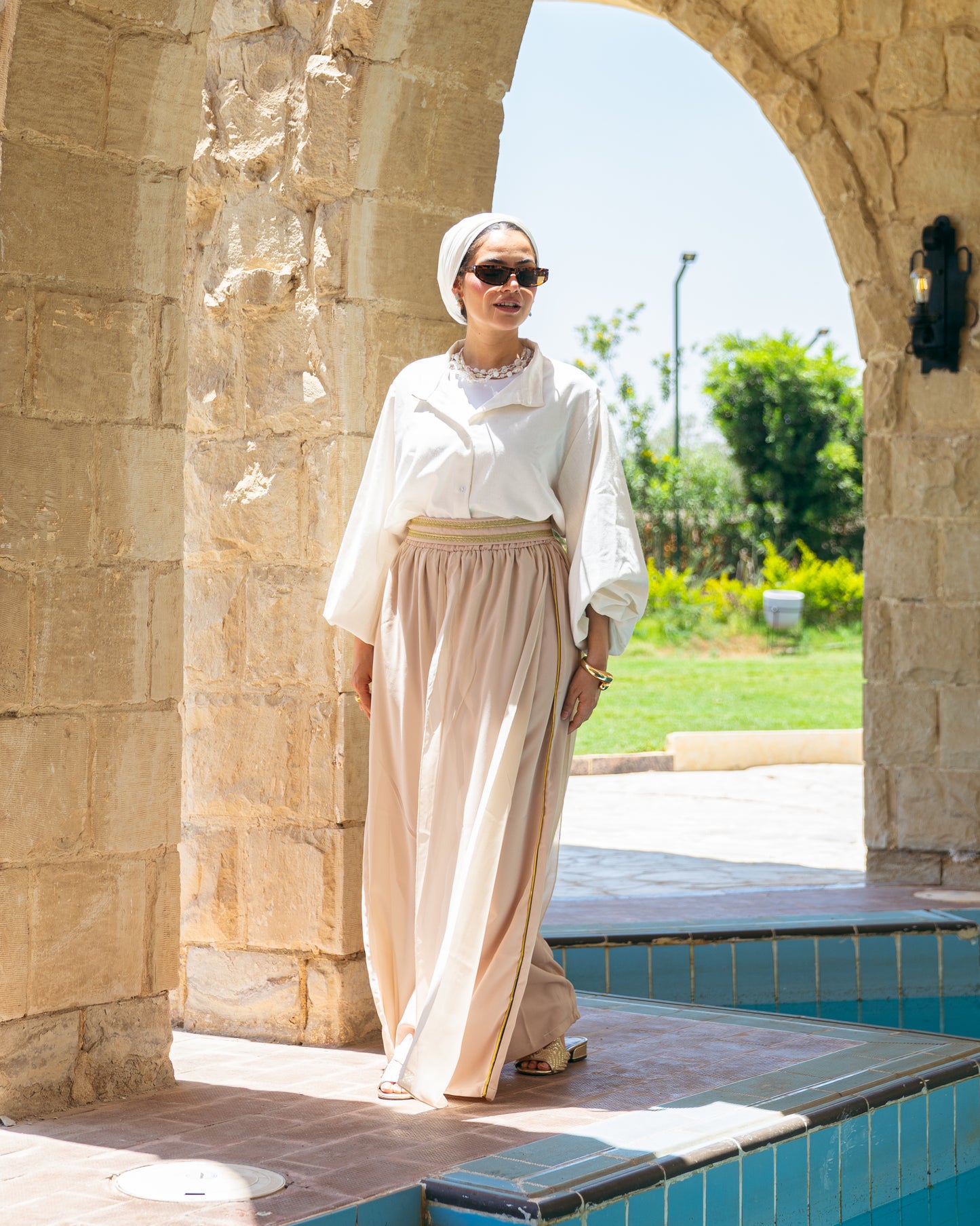 Sea Breeze Pants In Beige