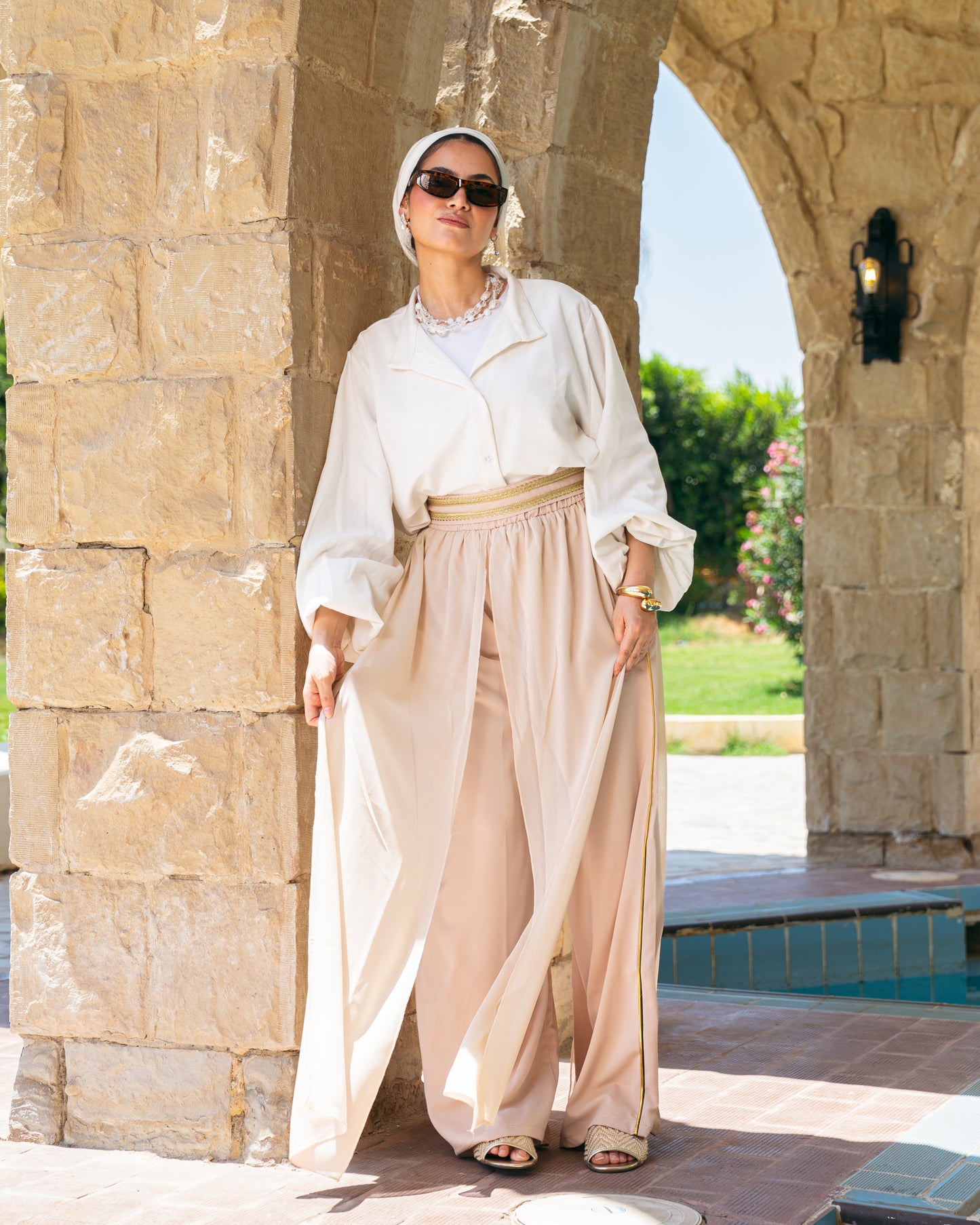 Sea Breeze Pants In Beige