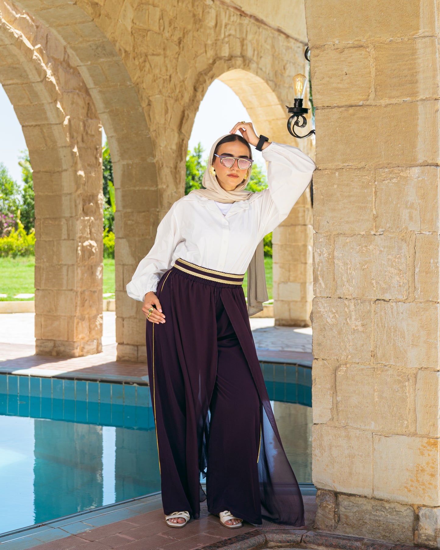Sea Breeze Pants In Plum