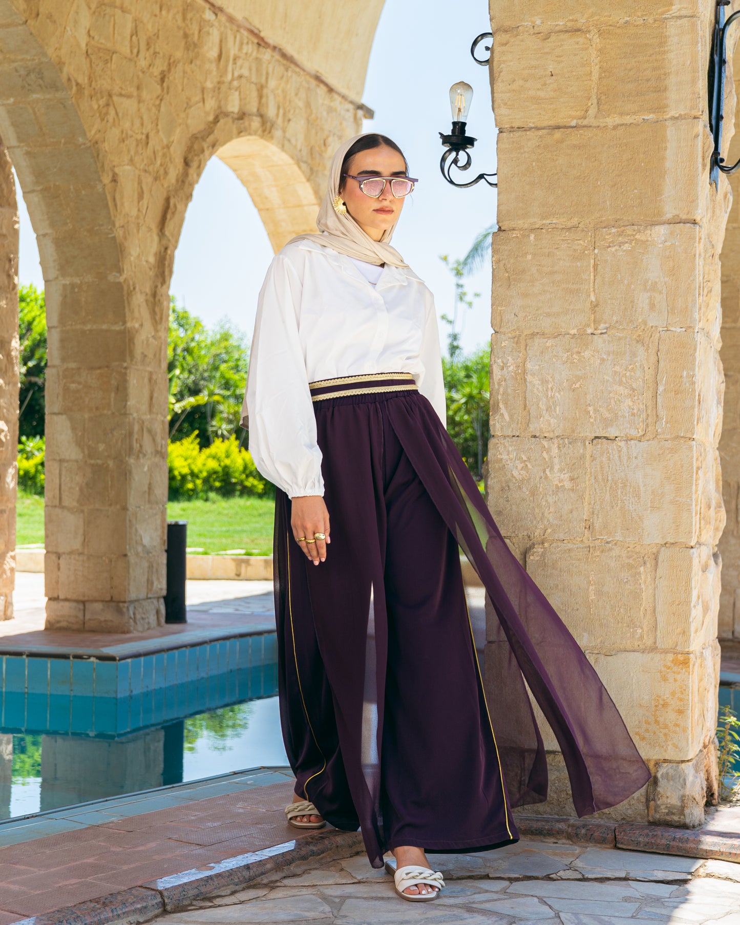 Sea Breeze Pants In Plum