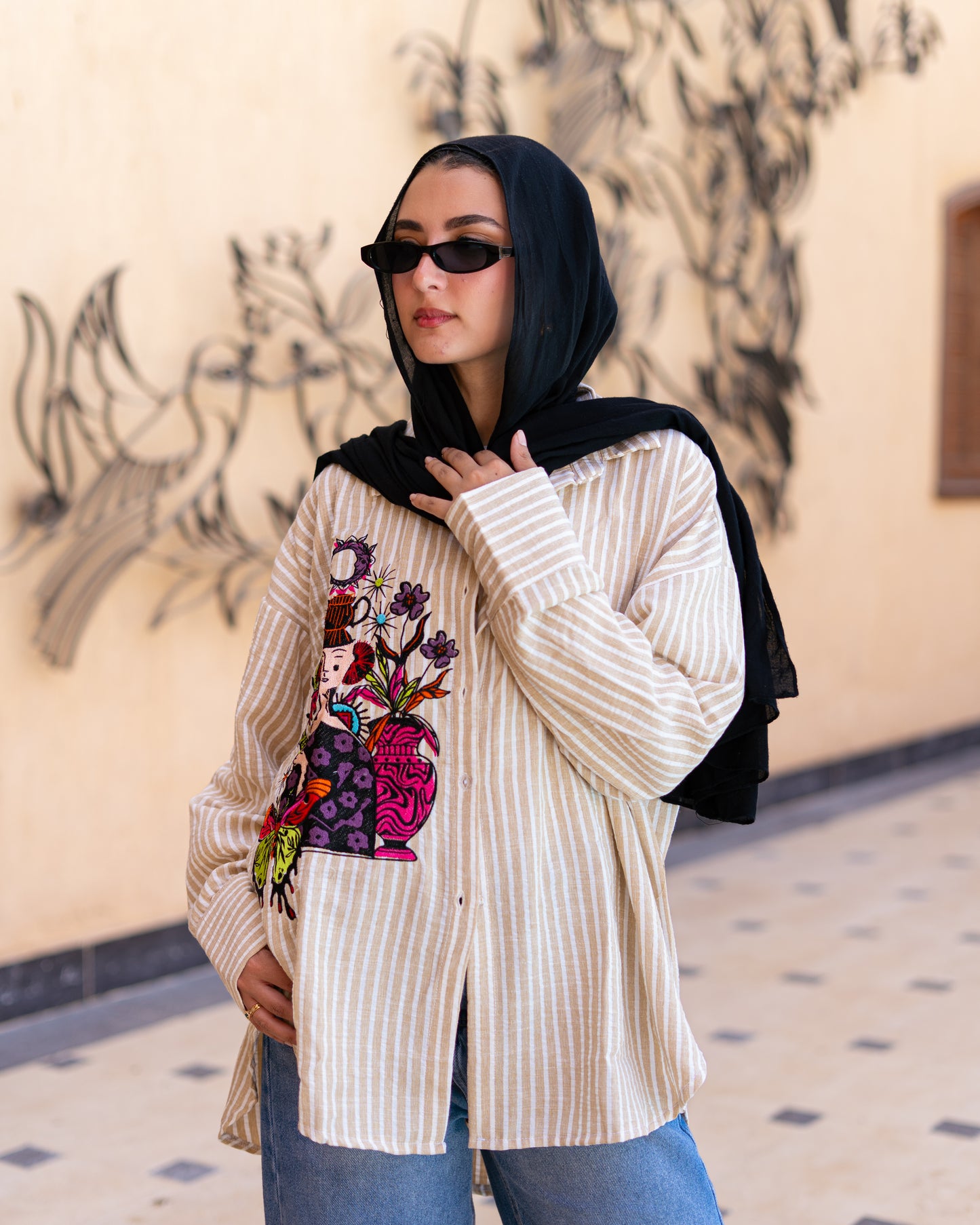 Stay Cool In Beige Shirt
