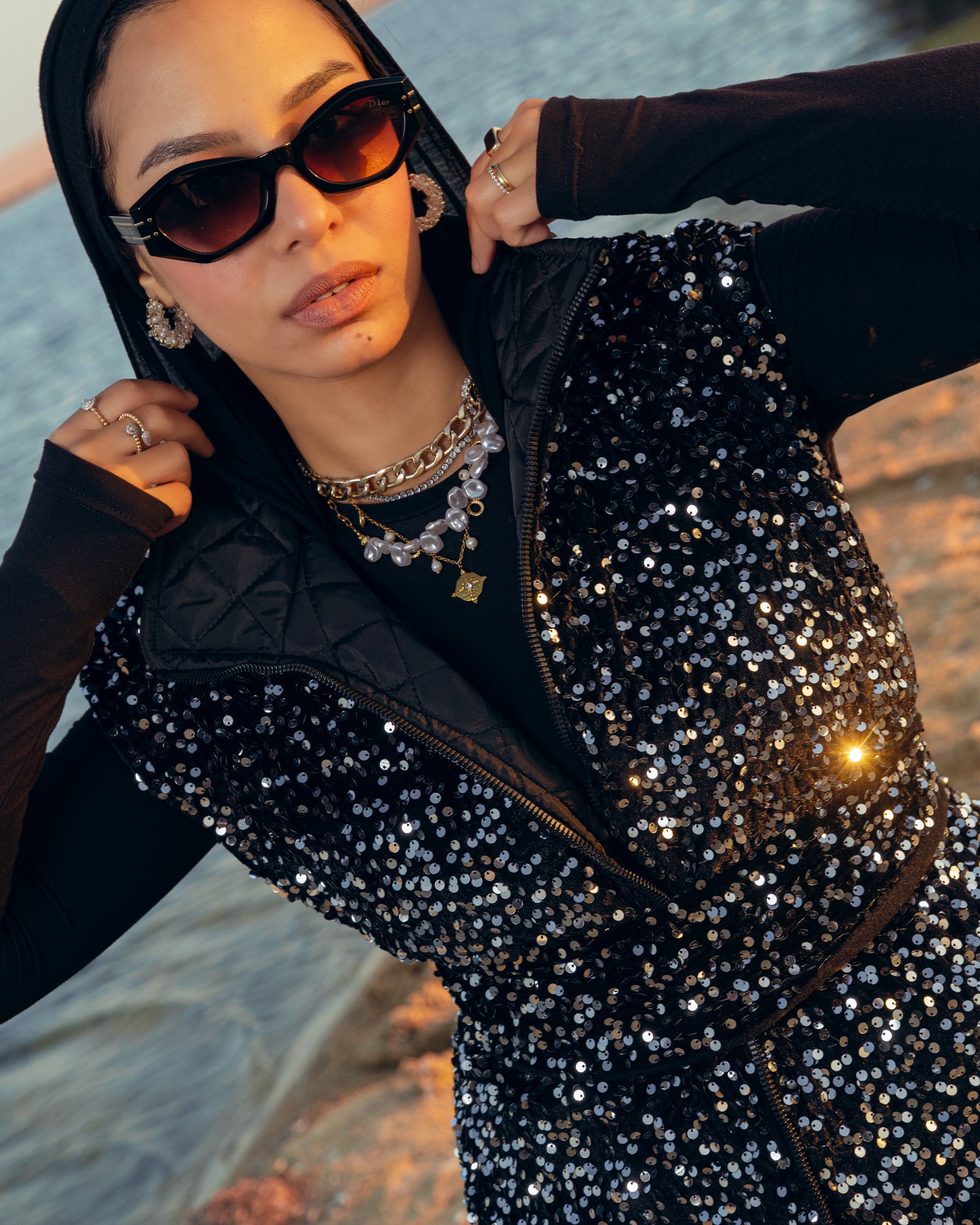 Dai Bling Puffer Vest