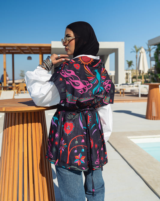 Santorini Vest - Black