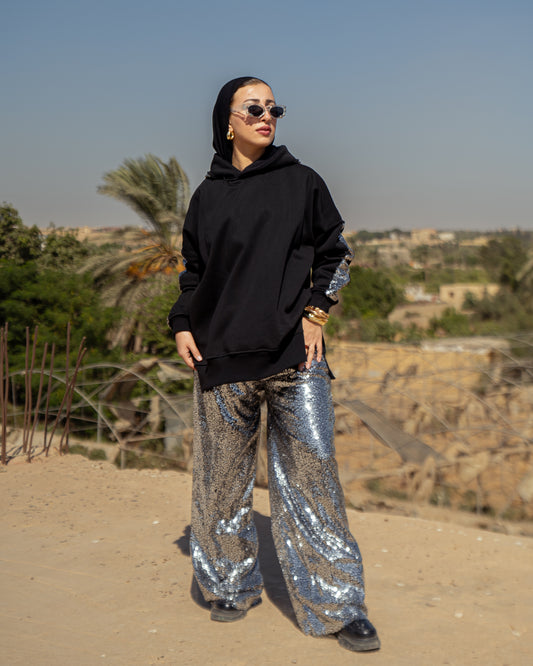 Silver Sequins Set