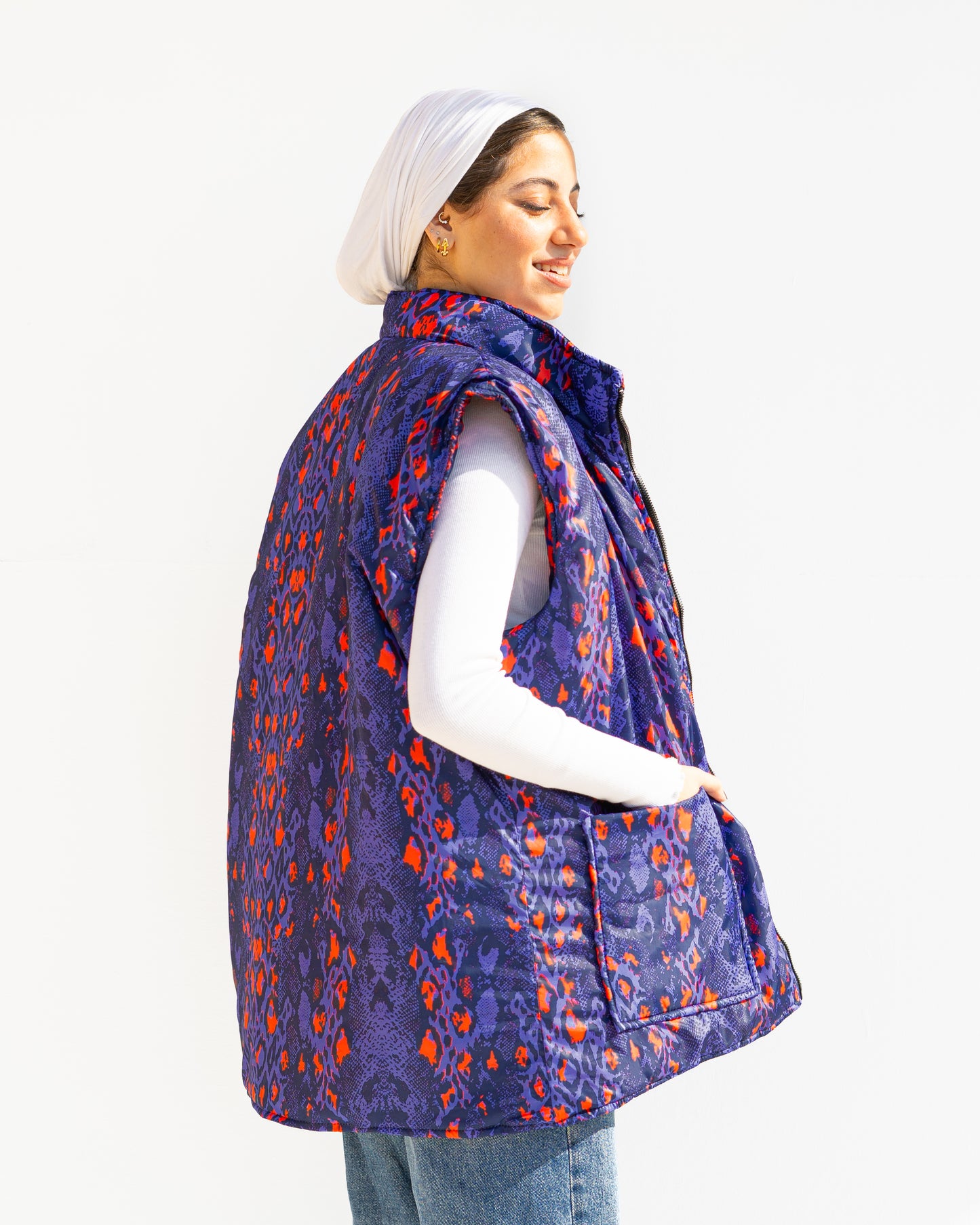 Pop Python Double Face Vest