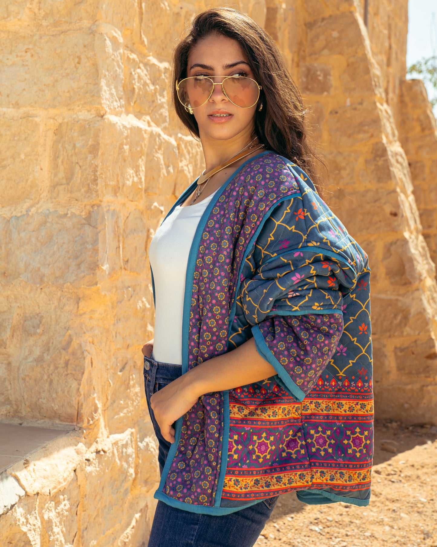 Fateema Suede Puffer