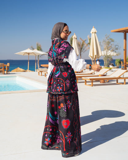 Santorini in Black