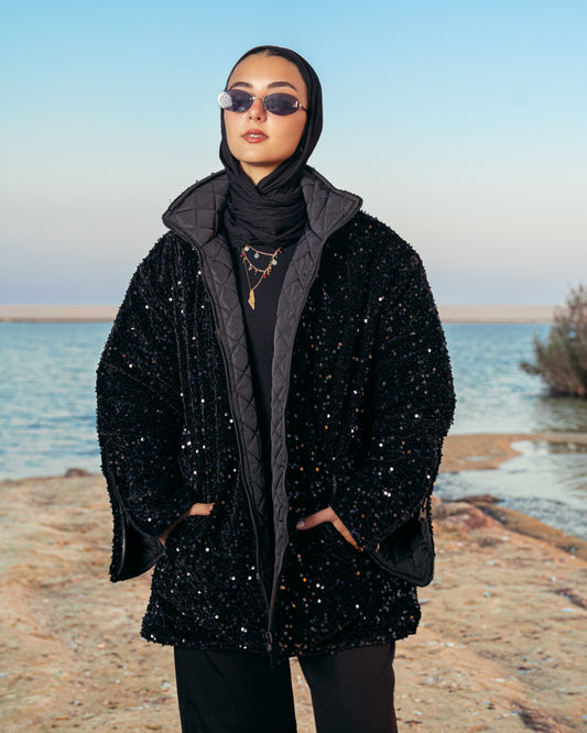 Black Dai Puffer Jacket