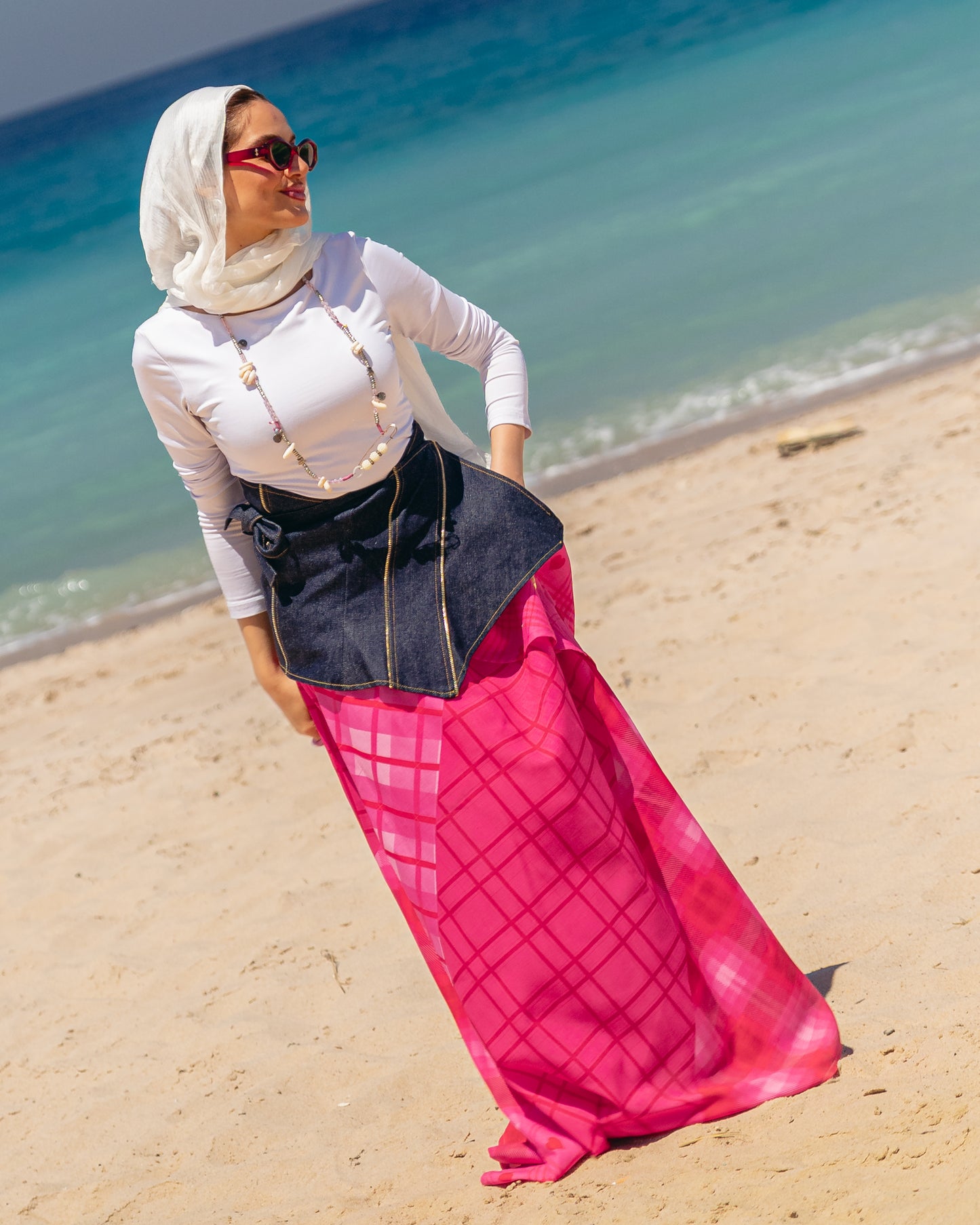 Plaid Crush in Hot Pink