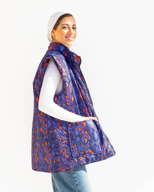 Pop Python Double Face Vest