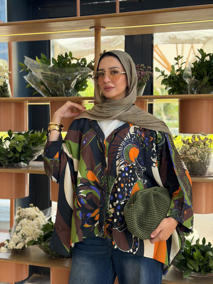 Wild Paisley Olive - Blouse