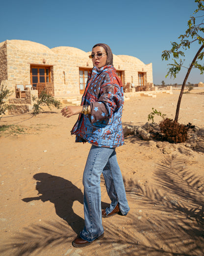 Stars Bomb Suede Puffer