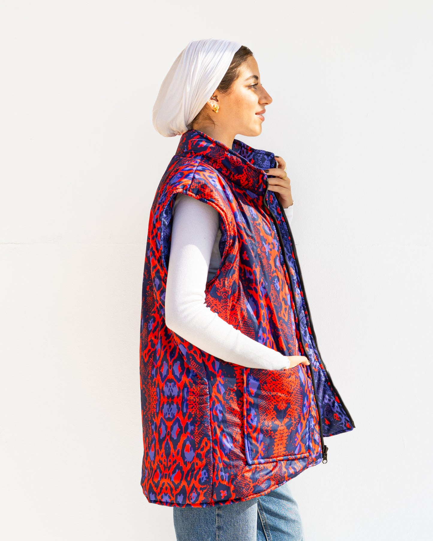 Pop Python Double Face Vest