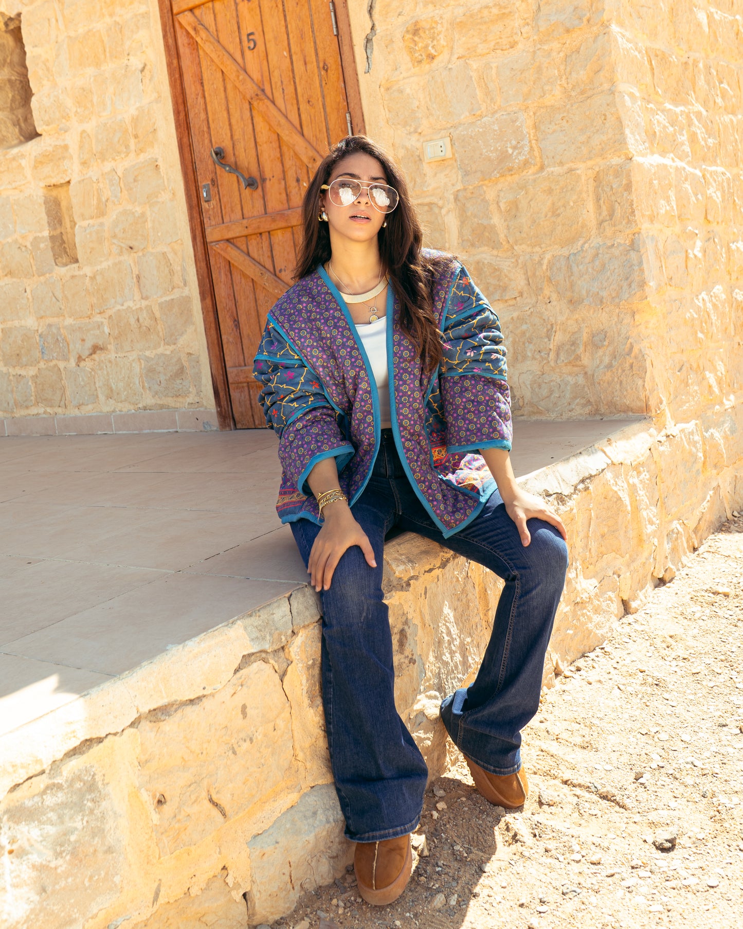 Fateema Suede Puffer