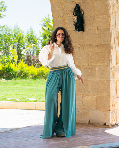 Sea Breeze Pants In Teal