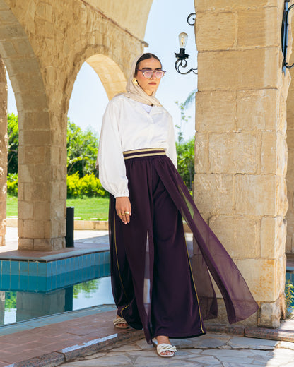 Sea Breeze Pants In Plum
