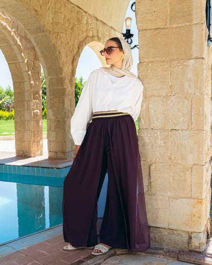 Sea Breeze Pants In Plum