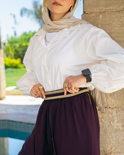 Sea Breeze Pants In Plum