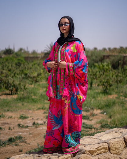 Aida Set in Hot pink