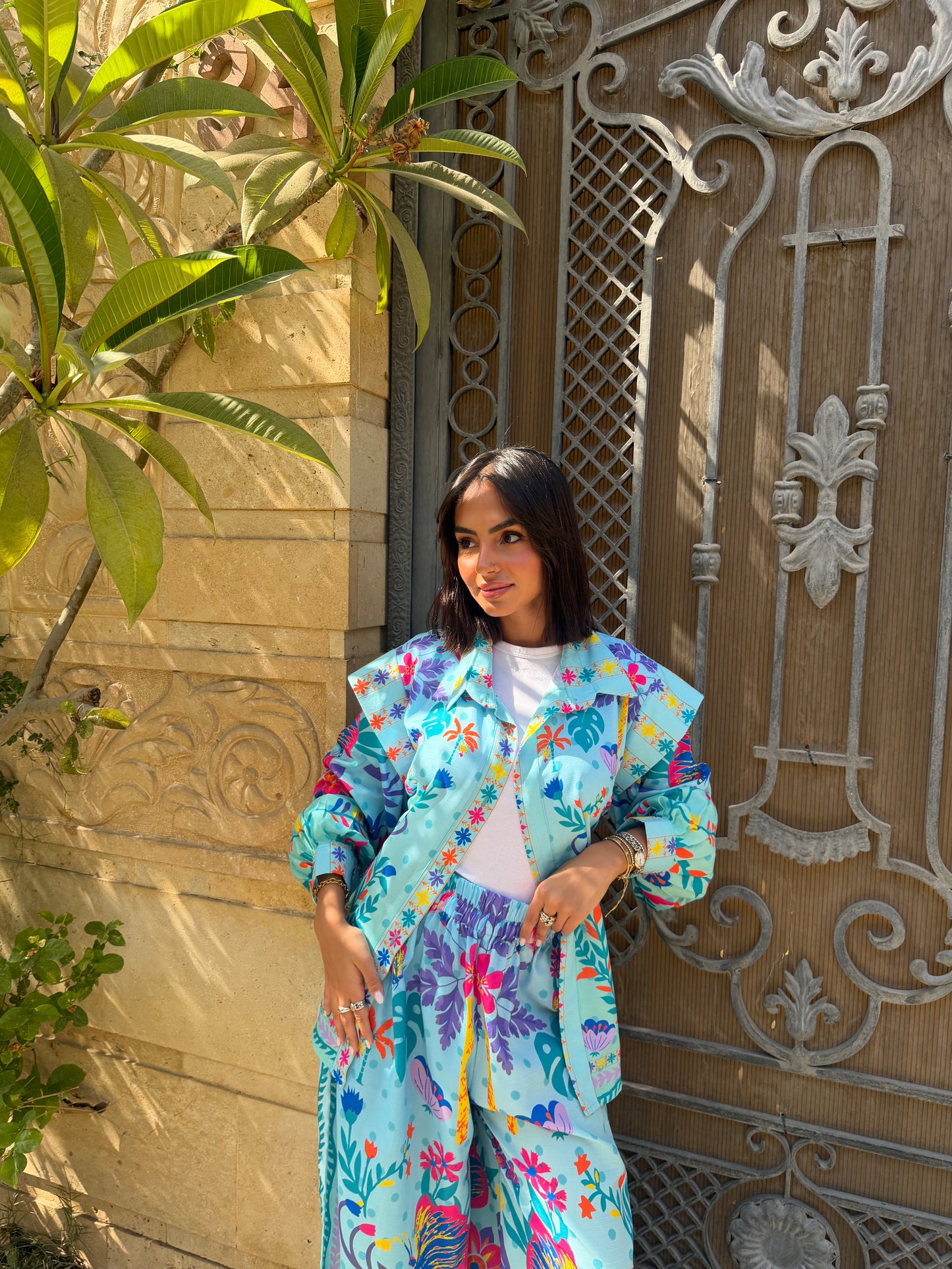 Palms and Flowers