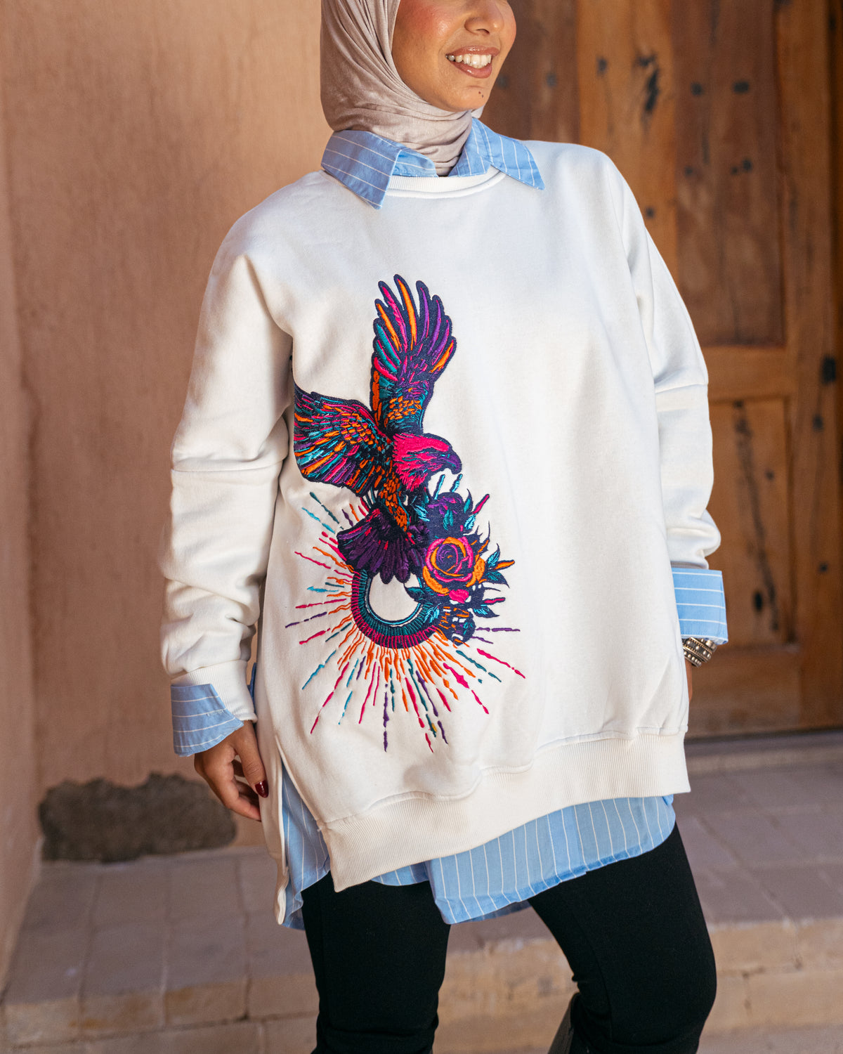 Model wearing Fearless from Pose Winter '27 – view 7