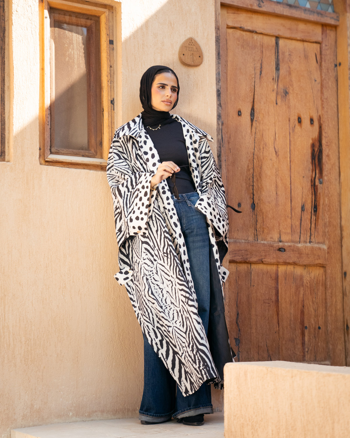 Model wearing Not Your Type from Pose Winter '27 – view 2