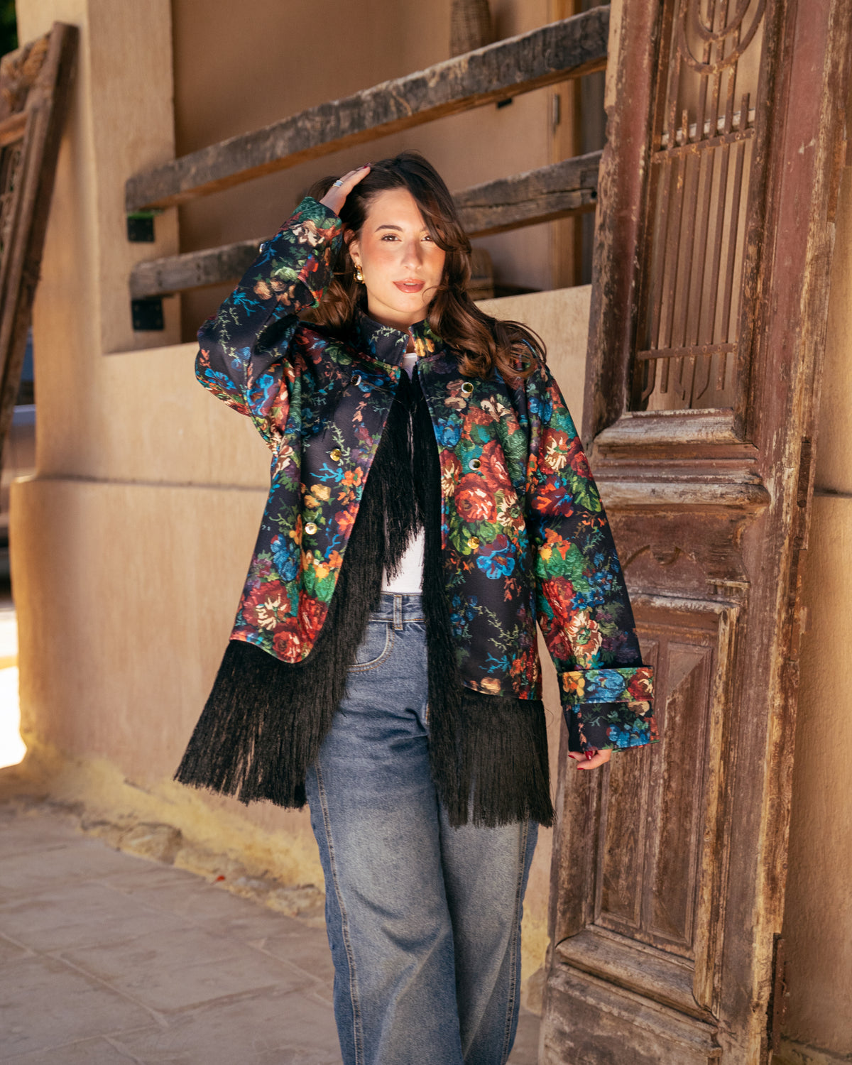 Model wearing Out of Character – Black from Pose Winter '27