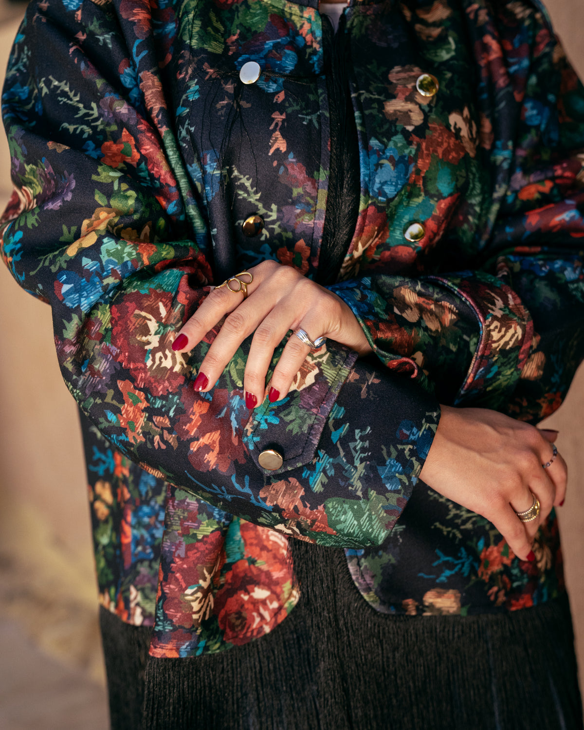 Model wearing Out of Character – Black from Pose Winter '27 – view 6