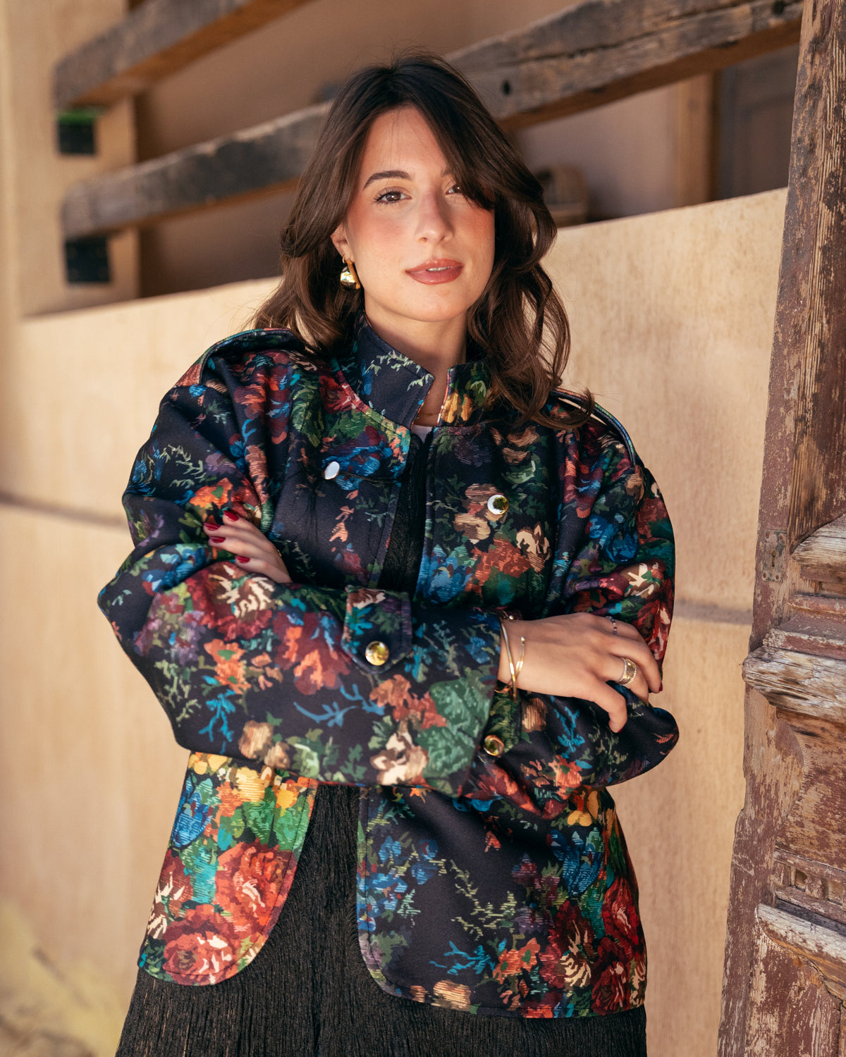 Model wearing Out of Character – Black from Pose Winter '27 – view 7