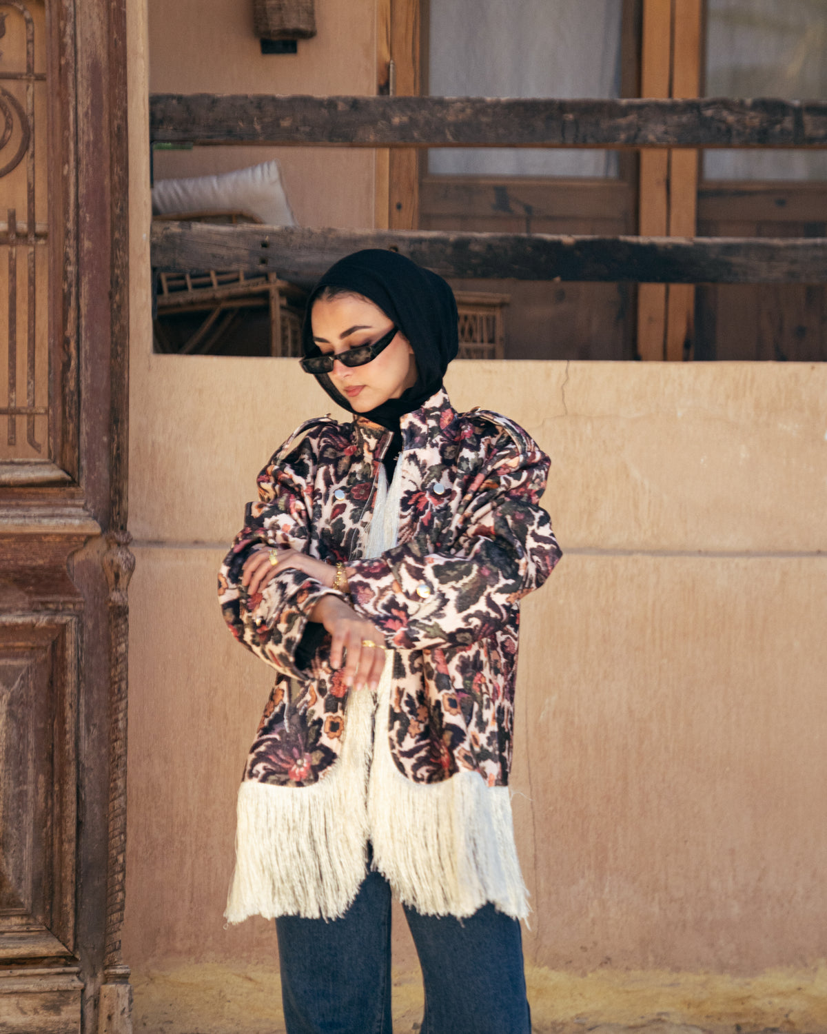 Model wearing Out of Character – Offwhite from Pose Winter '27 – view 2