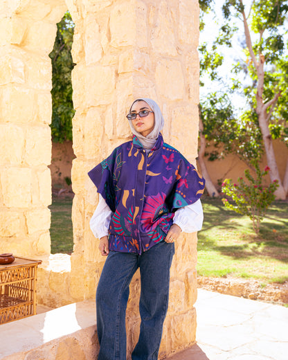 Model wearing Pretty Dangerous – Purple from Pose Winter '27 – view 7