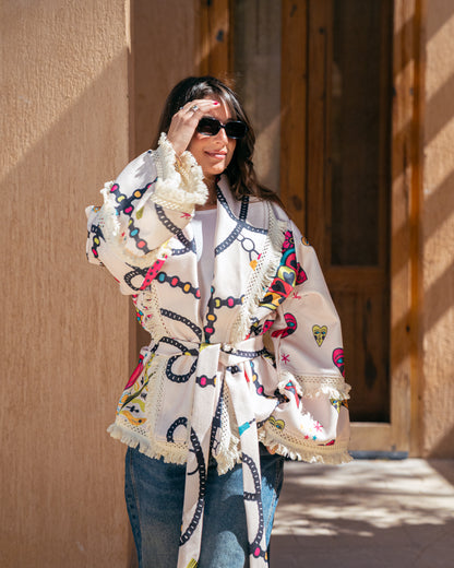 Model wearing Sweet Revenge – Offwhite from Pose Winter '27 – view 3