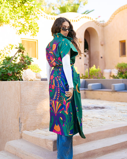 Model wearing The Aftermath – Green from Pose Winter '27 – view 5