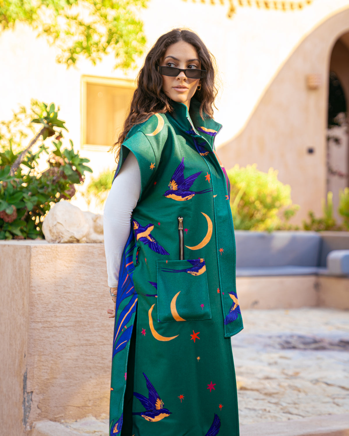 Model wearing The Aftermath – Green from Pose Winter '27 – view 7