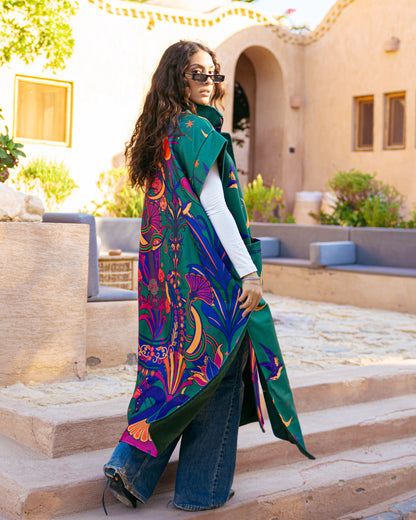 Model wearing The Aftermath – Green from Pose Winter '27 – view 8