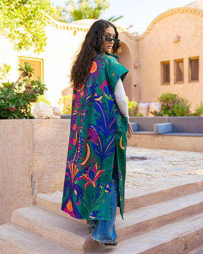 Model wearing The Aftermath – Green from Pose Winter '27 – view 9