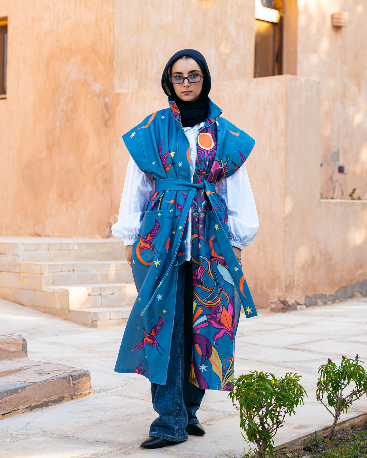 Model wearing The Aftermath – Grey from Pose Winter '27 – view 4
