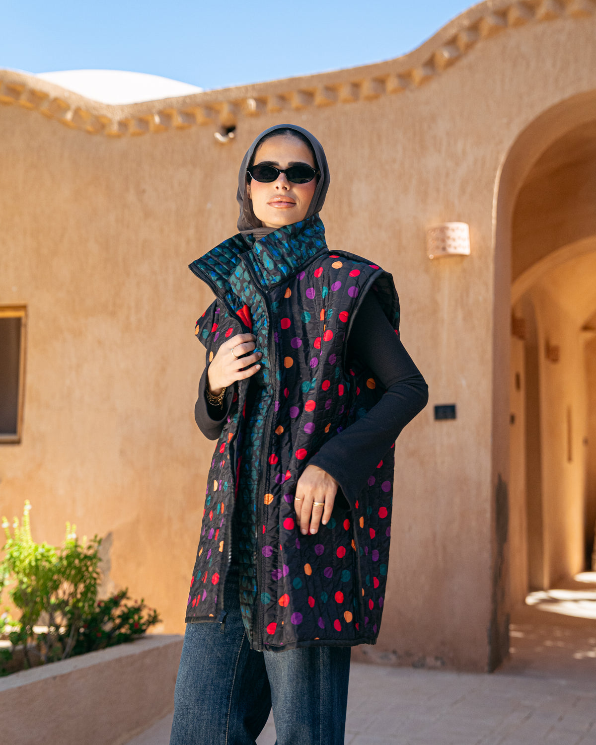 Model wearing The Comeback from Pose Winter '27 – view 8