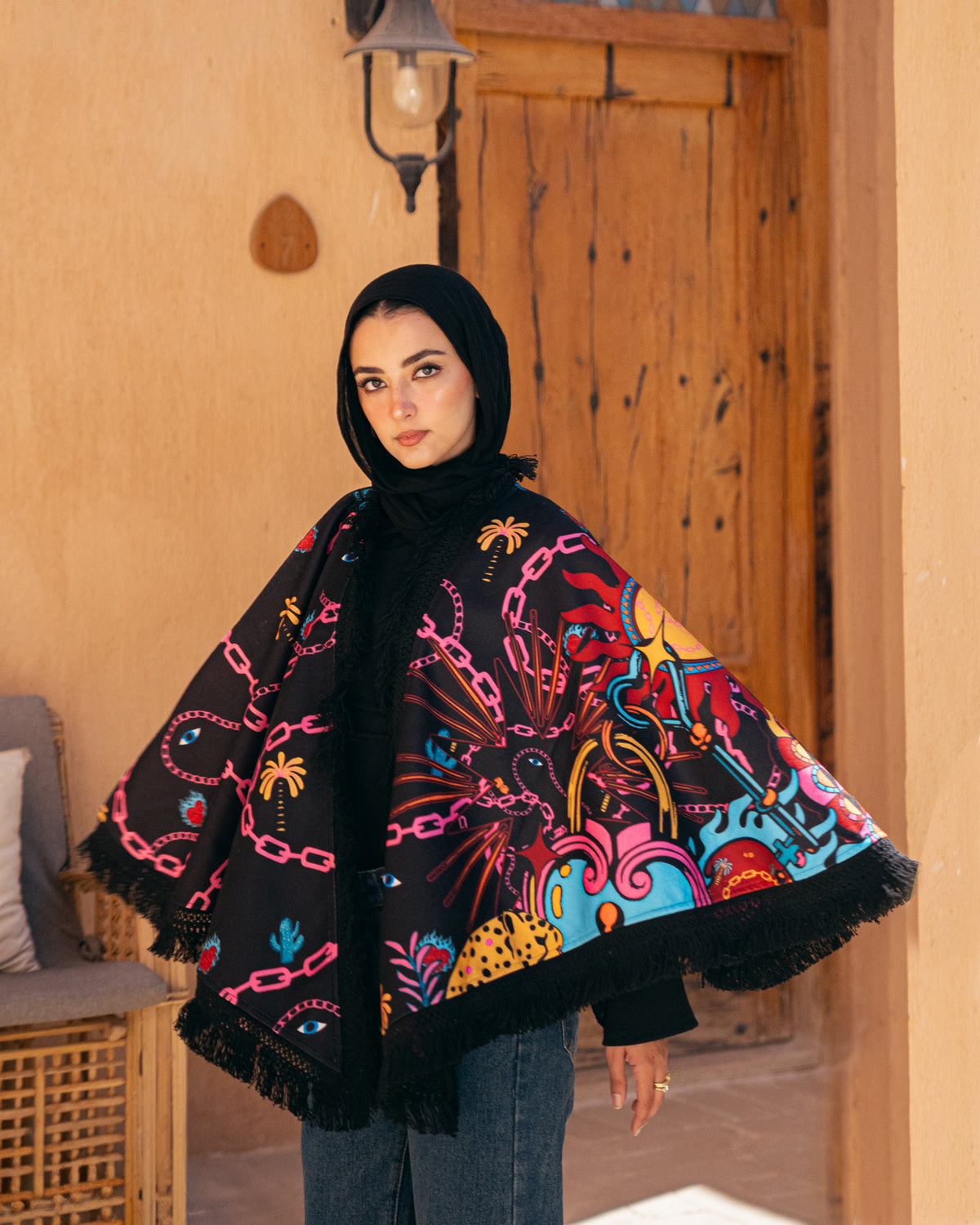 Model wearing The Drama from Pose Winter '27
