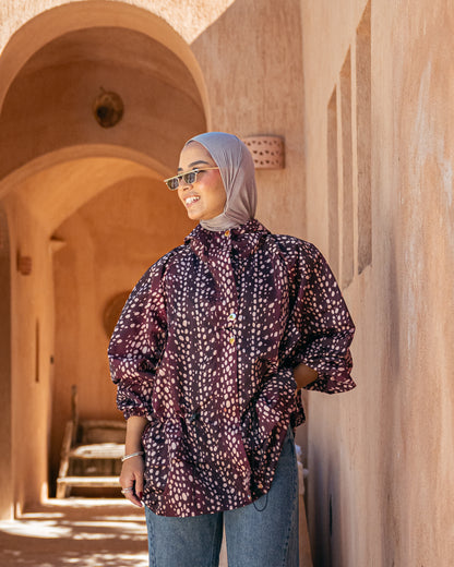 Model wearing Wild at Heart – Maroon from Pose Winter '27 – view 2