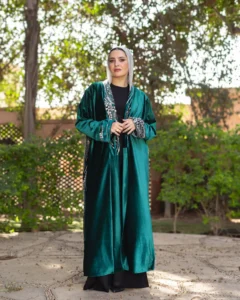 Zomorod Embellished Kaftan - Perfect for Modest Wear