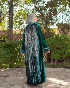 Zomorod Embellished Kaftan - Perfect for Modest Wear